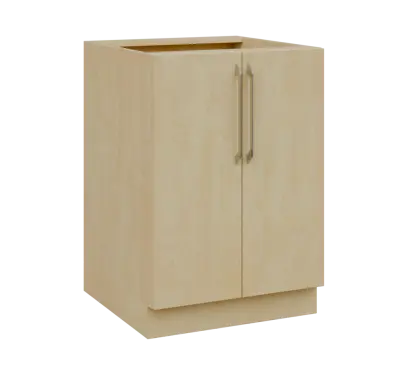 LXS - 6D2 spodní skříňka, 2-dveřová, 870x600x600, bříza světlá