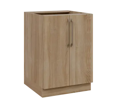 LXS - 6D2 spodní skříňka, 2-dveřová, 870x600x600, dub bardolino