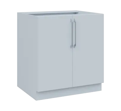 LXS - 8D spodní skříňka, 2-dveřová, 870x800x600, bílá