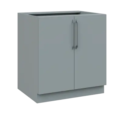 LXS - 8D spodní skříňka, 2-dveřová, 870x800x600, šedá