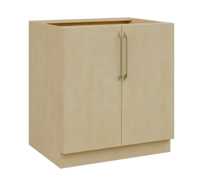 LXS - 8D spodní skříňka, 2-dveřová, 870x800x600, bříza světlá