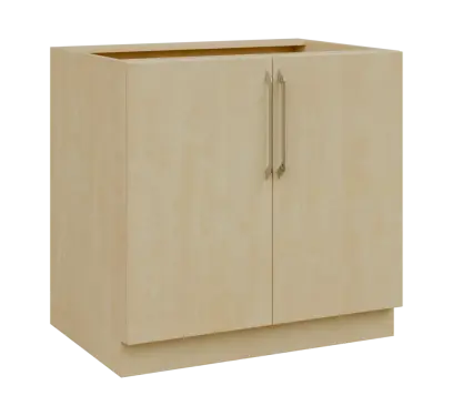 LXS - 9D spodní skříňka, 2-dveřová, 870x900x600, bříza světlá