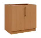 LXS - 9D spodní skříňka, 2-dveřová, 870x900x600, buk royal