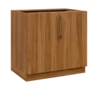 LXS - 9D spodní skříňka, 2-dveřová, 870x900x600, ořech světlý