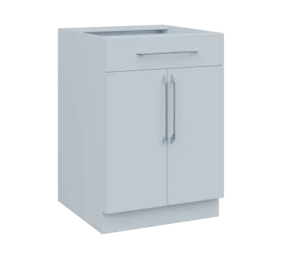 LXS - 6D2Z spodní skříňka, 2-dveřová, 1-zásuvková, 870x600x600, bílá