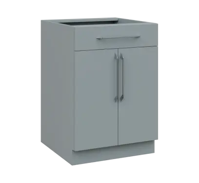 LXS - 6D2Z spodní skříňka, 2-dveřová, 1-zásuvková, 870x600x600, šedá