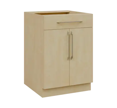 LXS - 6D2Z spodní skříňka, 2-dveřová, 1-zásuvková, 870x600x600, bříza světlá