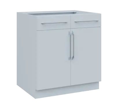 LXS - 8DZ2 spodní skříňka, 2-dveřová, 2-zásuvková, 870x800x600, bílá