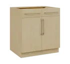 LXS - 8DZ2 spodní skříňka, 2-dveřová, 2-zásuvková, 870x800x600, bříza světlá
