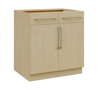 LXS - 8DZ2 spodní skříňka, 2-dveřová, 2-zásuvková, 870x800x600, bříza světlá