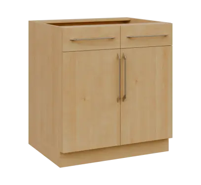 LXS - 8DZ2 spodní skříňka, 2-dveřová, 2-zásuvková, 870x800x600, javor horský