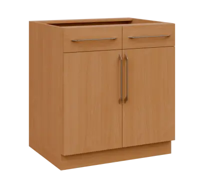 LXS - 8DZ2 spodní skříňka, 2-dveřová, 2-zásuvková, 870x800x600, buk royal