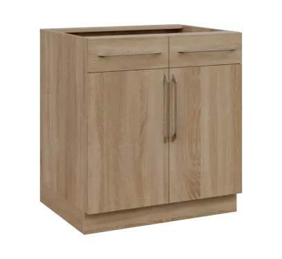 LXS - 8DZ2 spodní skříňka, 2-dveřová, 2-zásuvková, 870x800x600, dub bardolino