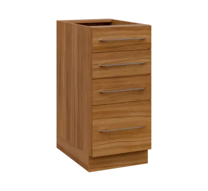 LXS - 4Z41 spodní skříňka, 4-zásuvková, 870x400x600, ořech světlý