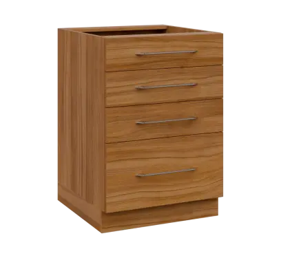 LXS - 6Z41 spodní skříňka, 4-zásuvková, 870x600x600, ořech světlý