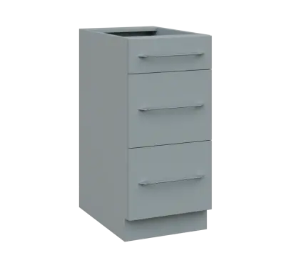 LXS - 4Z33 spodní skříňka, 3-zásuvková, 870x400x600, šedá