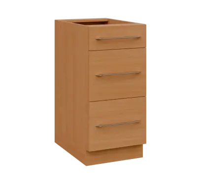 LXS - 4Z33 spodní skříňka, 3-zásuvková, 870x400x600, buk royal