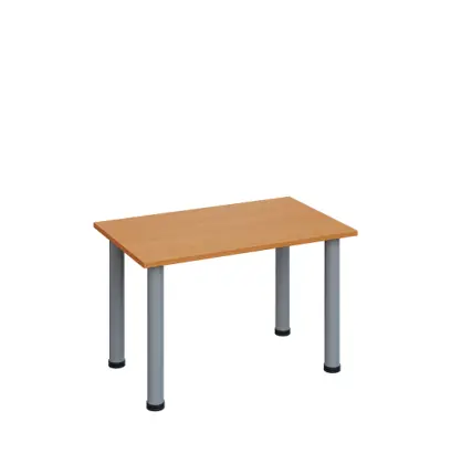 G-43 Konferenční stolek 800 x 500 mm, deska 18 mm, buk royal / nohy stříbrné RAL9006