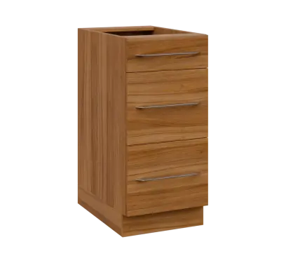 LXS - 4Z33 spodní skříňka, 3-zásuvková, 870x400x600, ořech světlý