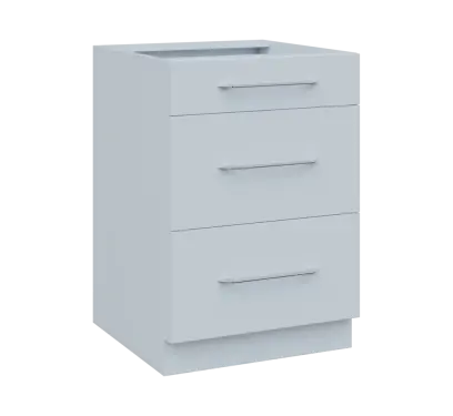 LXS - 6Z33 spodní skříňka, 3-zásuvková, 870x600x600, bílá