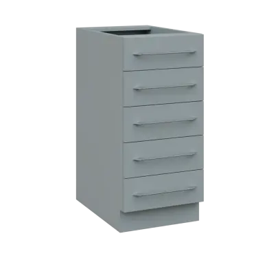 LXS - 4Z52 spodní skříňka, 5-zásuvková, 870x400x600, šedá