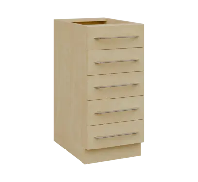 LXS - 4Z52 spodní skříňka, 5-zásuvková, 870x400x600, bříza světlá