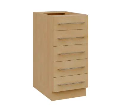 LXS - 4Z52 spodní skříňka, 5-zásuvková, 870x400x600, javor horský