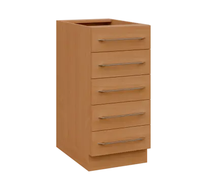 LXS - 4Z52 spodní skříňka, 5-zásuvková, 870x400x600, buk royal