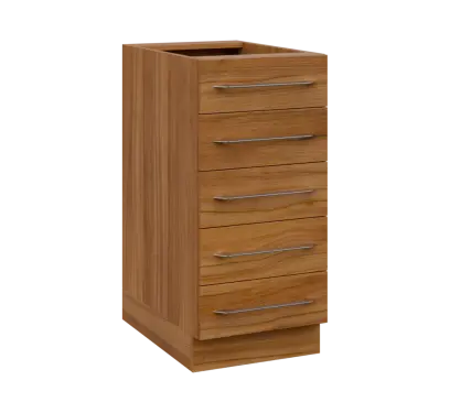 LXS - 4Z52 spodní skříňka, 5-zásuvková, 870x400x600, ořech světlý