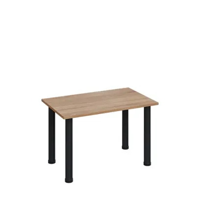 G-43 Konferenční stolek 800 x 500 mm, deska 18 mm, dub bardolino / nohy černé RAL9005