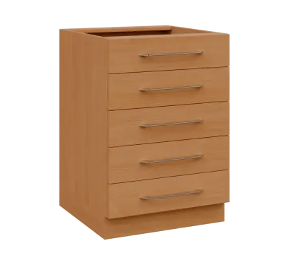 LXS - 6Z52 spodní skříňka, 5-zásuvková, 870x600x600, buk royal