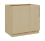 LXSR - 9 spodní skříňka, rohová, 1-dveřová, levá, 870x900x600, bříza světlá