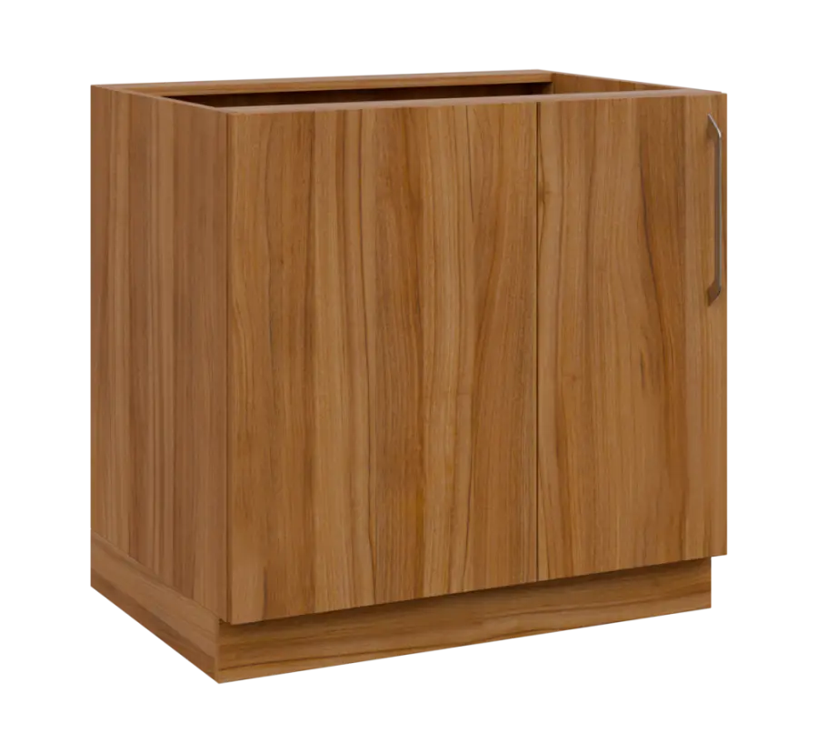 LXSR - 9 spodní skříňka, rohová, 1-dveřová, levá, 870x900x600, ořech světlý