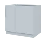 LXSR - 9 spodní skříňka, rohová, 1-dveřová, pravá, 870x900x600, bílá