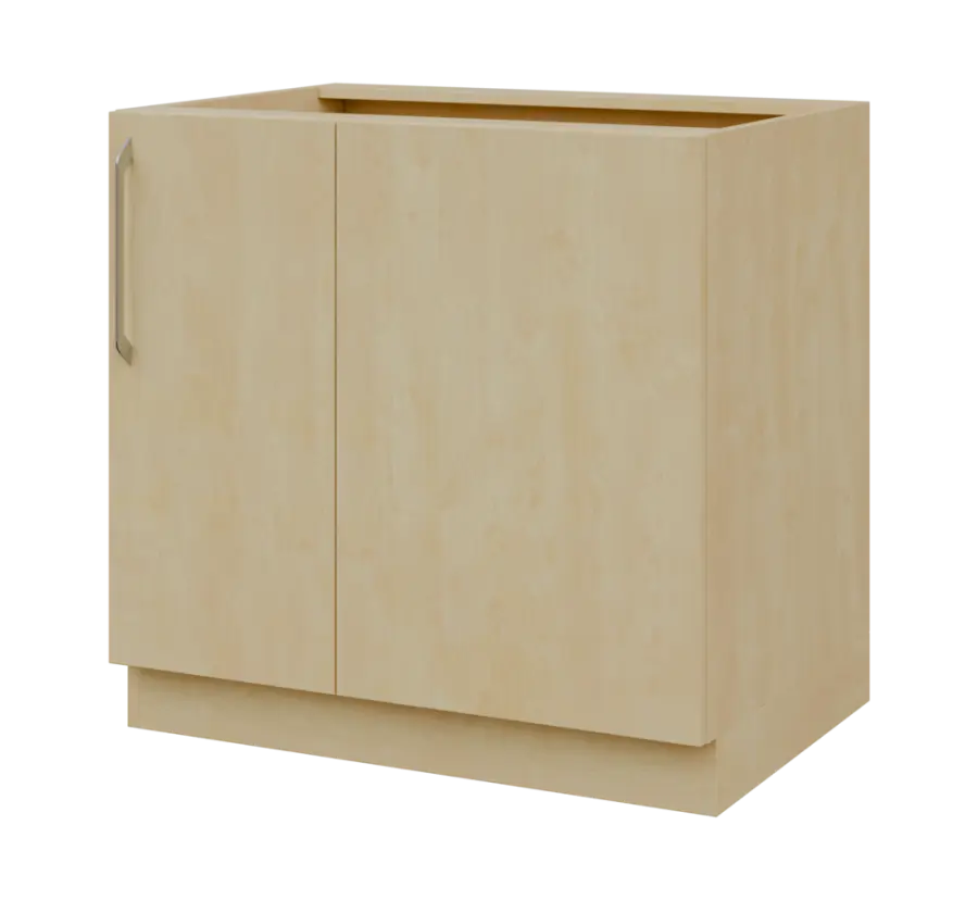 LXSR - 9 spodní skříňka, rohová, 1-dveřová, pravá, 870x900x600, bříza světlá