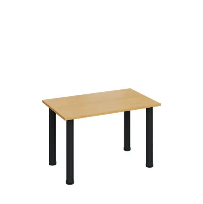 G-43 Konferenční stolek 800 x 500 mm, deska 18 mm, javor horský / nohy černé RAL9005