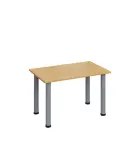 G-43 Konferenční stolek 800 x 500 mm, deska 18 mm, javor horský / nohy stříbrné RAL9006