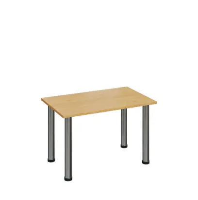 G-43 Konferenční stolek 800 x 500 mm, deska 18 mm, javor horský / nohy chrom