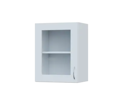 SH5 - 45S horní skříňka, 1-dveřová, prosklená, levá, 580x450x300, bílá
