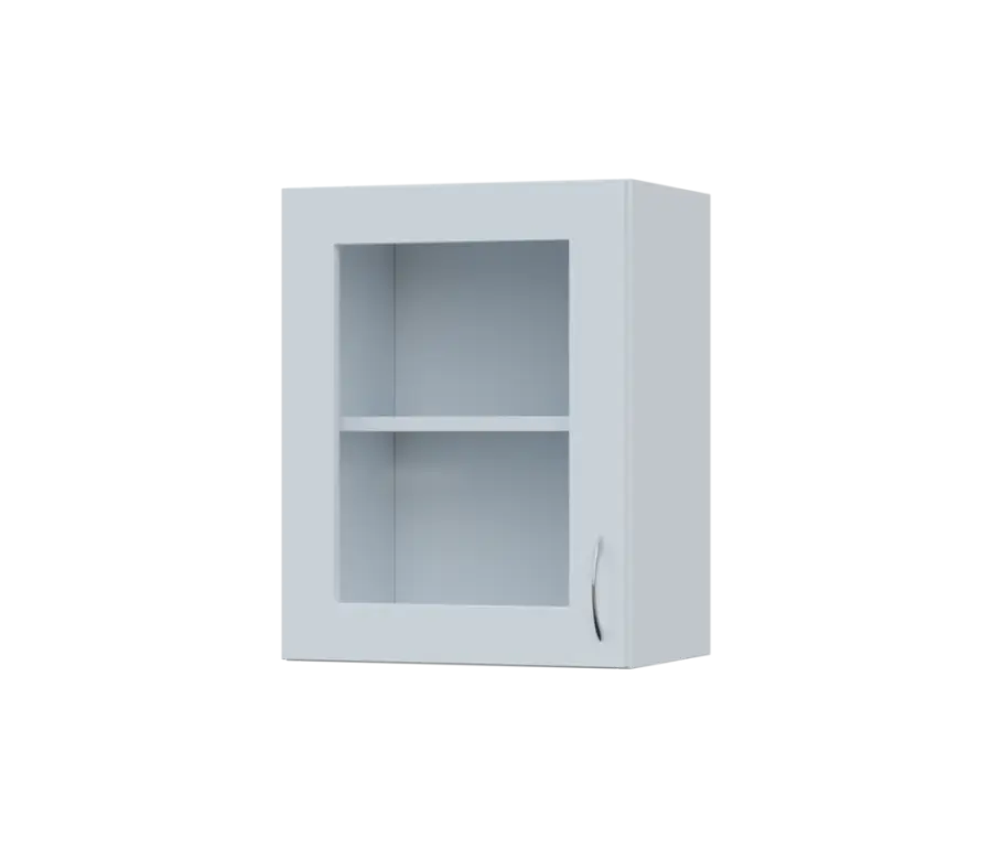 SH5 - 45S horní skříňka, 1-dveřová, prosklená, levá, 580x450x300, bílá