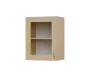 SH5 - 45S horní skříňka, 1-dveřová, prosklená, levá, 580x450x300, bříza světlá