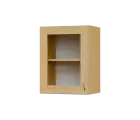 SH5 - 45S horní skříňka, 1-dveřová, prosklená, levá, 580x450x300, javor horský