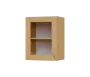 SH5 - 45S horní skříňka, 1-dveřová, prosklená, levá, 580x450x300, javor horský