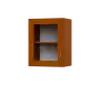 SH5 - 45S horní skříňka, 1-dveřová, prosklená, levá, 580x450x300, třešeň šumavská