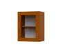 SH5 - 45S horní skříňka, 1-dveřová, prosklená, levá, 580x450x300, třešeň šumavská