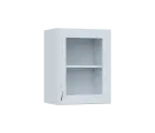 SH5 - 45S horní skříňka, 1-dveřová, prosklená, pravá, 580x450x300, bílá