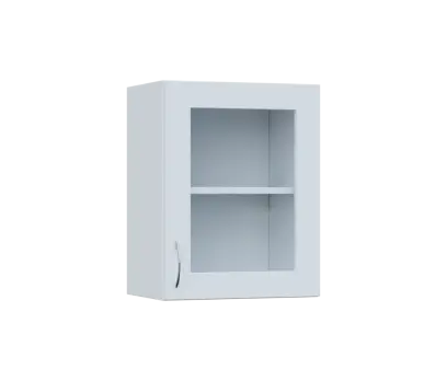 SH5 - 45S horní skříňka, 1-dveřová, prosklená, pravá, 580x450x300, bílá