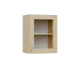 SH5 - 45S horní skříňka, 1-dveřová, prosklená, pravá, 580x450x300, bříza světlá