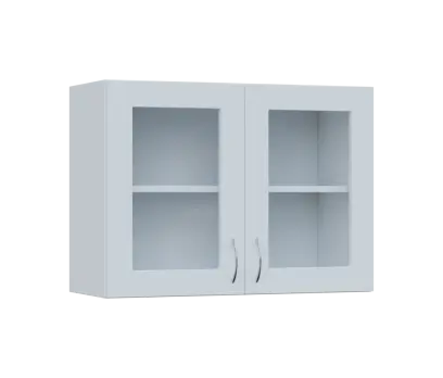SH5 - 8S horní skříňka, 2-dveřová, prosklená, 580x800x300, bílá