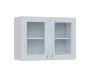 SH5 - 8S horní skříňka, 2-dveřová, prosklená, 580x800x300, bílá